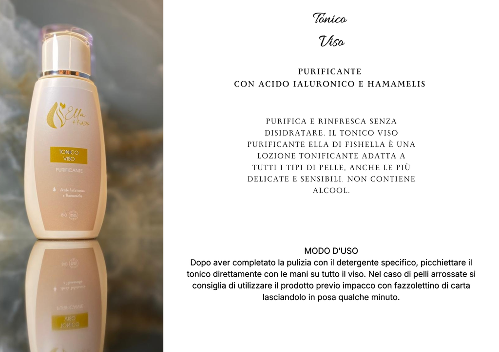 Tonico Viso Purificante con Acido Ialuronico e Hamamelis
