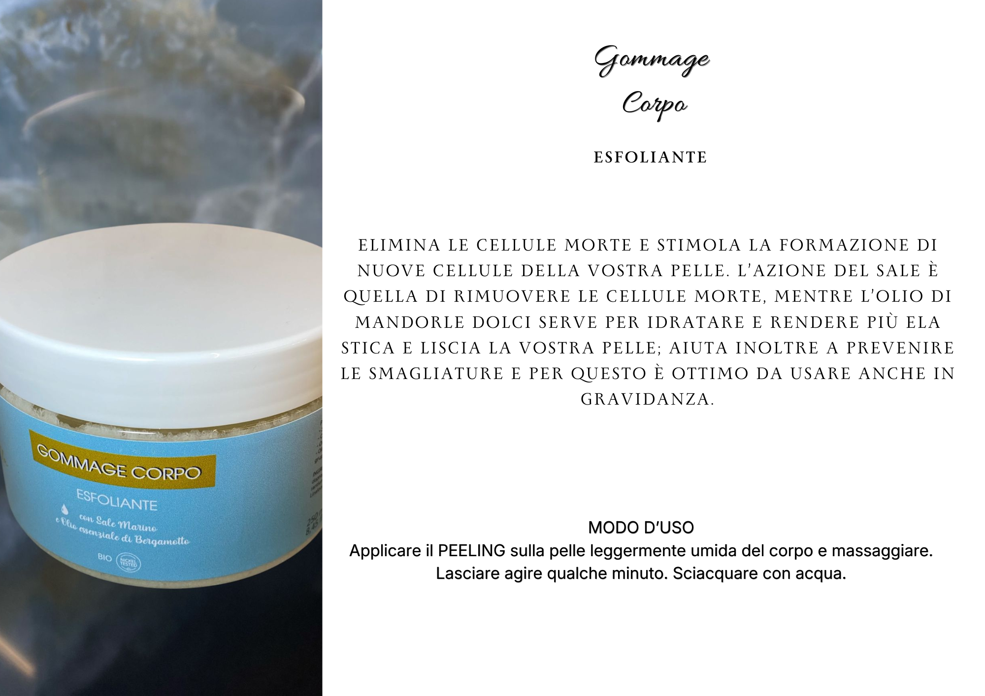 Gommage Corpo Esfoliante al Sale Marino