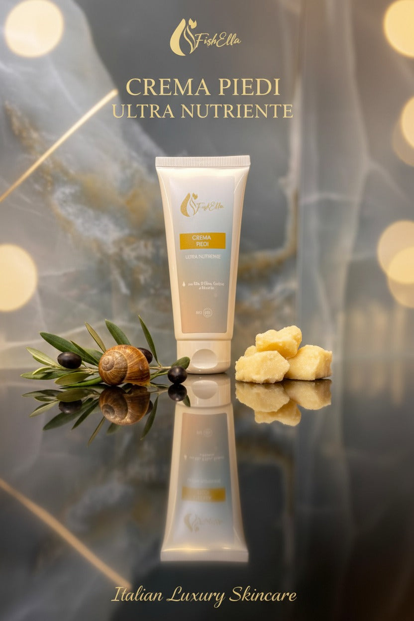 Crema Piedi Ultra Nutriente con Bava di Lumaca e Olio d'Oliva