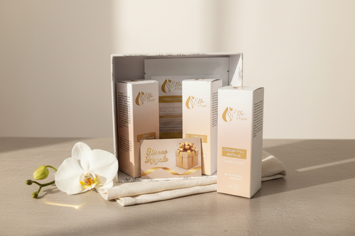 Cofanetto Ritual Anti-Age in ambientazione luxury spa