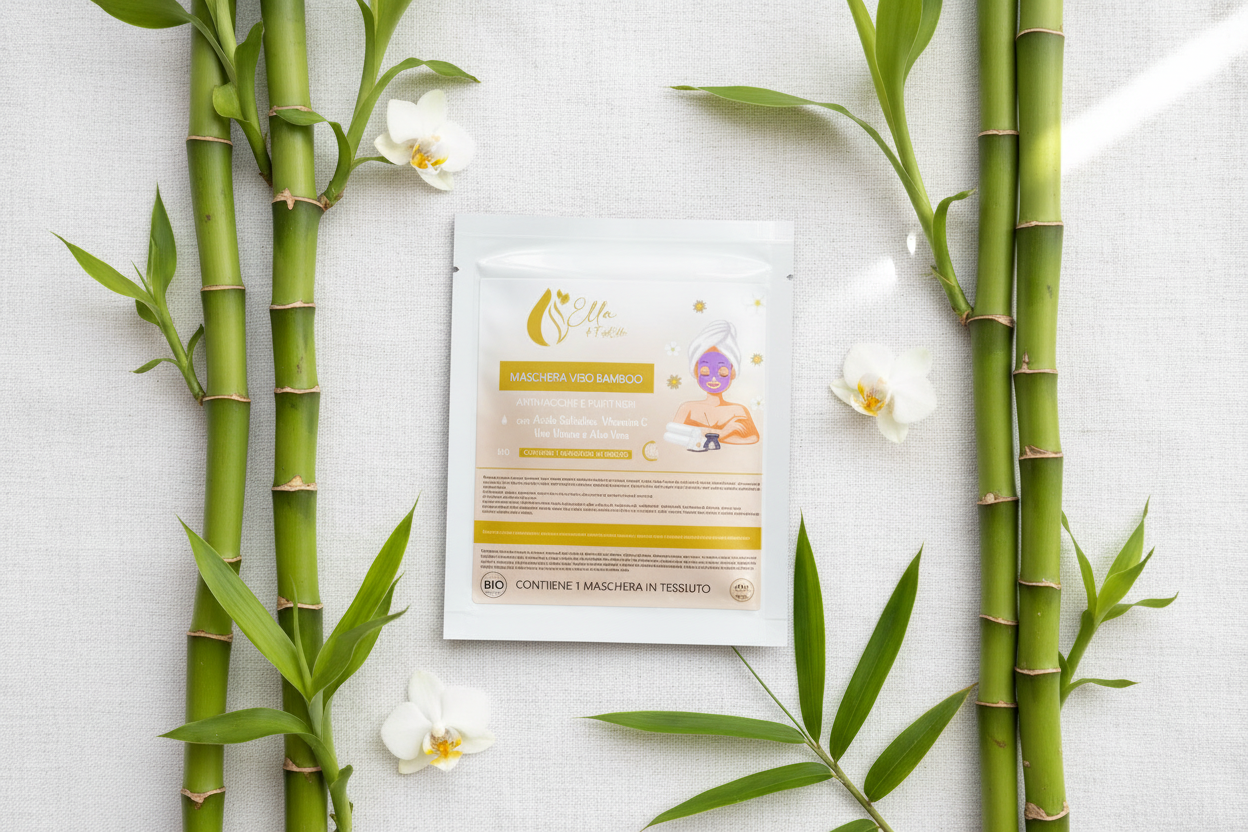 Maschera Viso Bamboo Anti Punti Neri - FishElla Spa