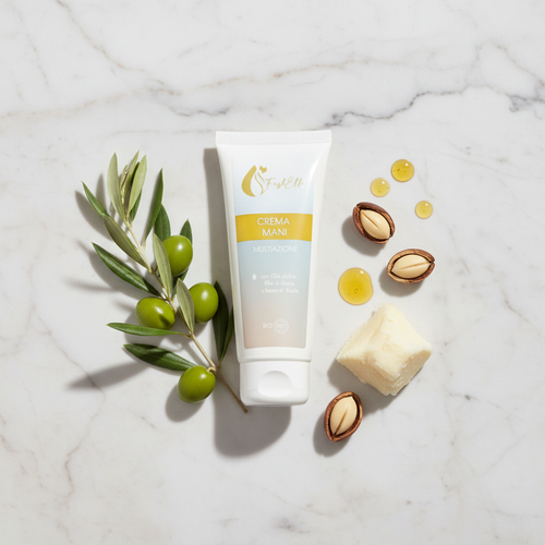 Prodotto – Sfondo Zen Marmo con Ingredienti